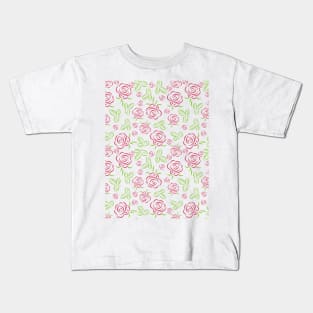 Roses pattern Kids T-Shirt